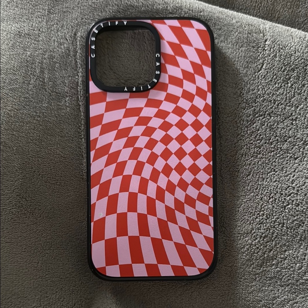 Casetify Red Geometric Phone Case